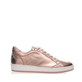 Alfie & Evie Ajax Rose Gold Silver Star Leather Sneaker