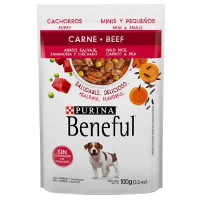 Beneful Pouch De Carne Para Cachorros Minis Y Pequeos 100Gr - Alimento Para Perro