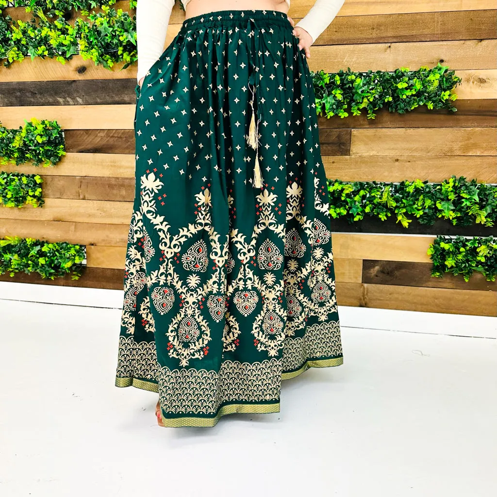 Bohemian Style Vintage Festival Skirt