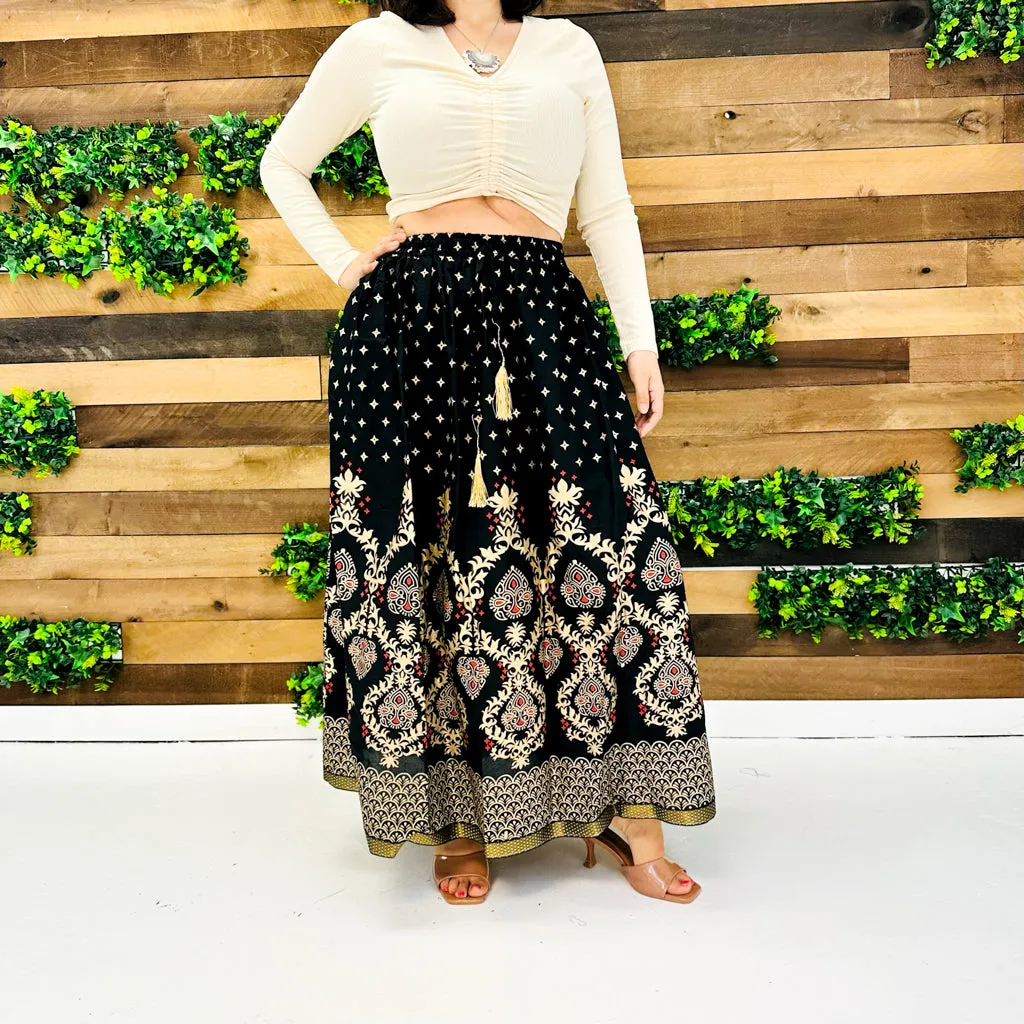 Bohemian Style Vintage Festival Skirt