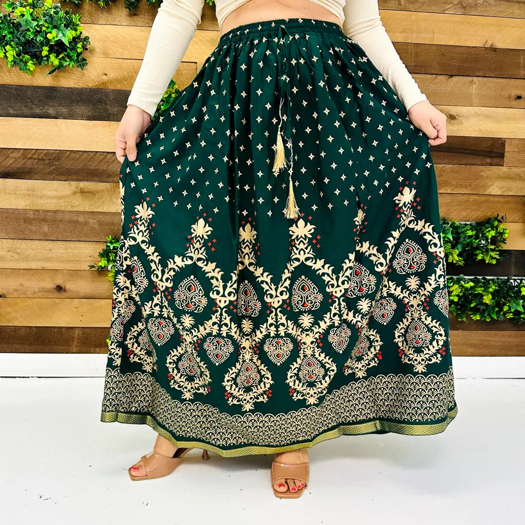 Bohemian Style Vintage Festival Skirt