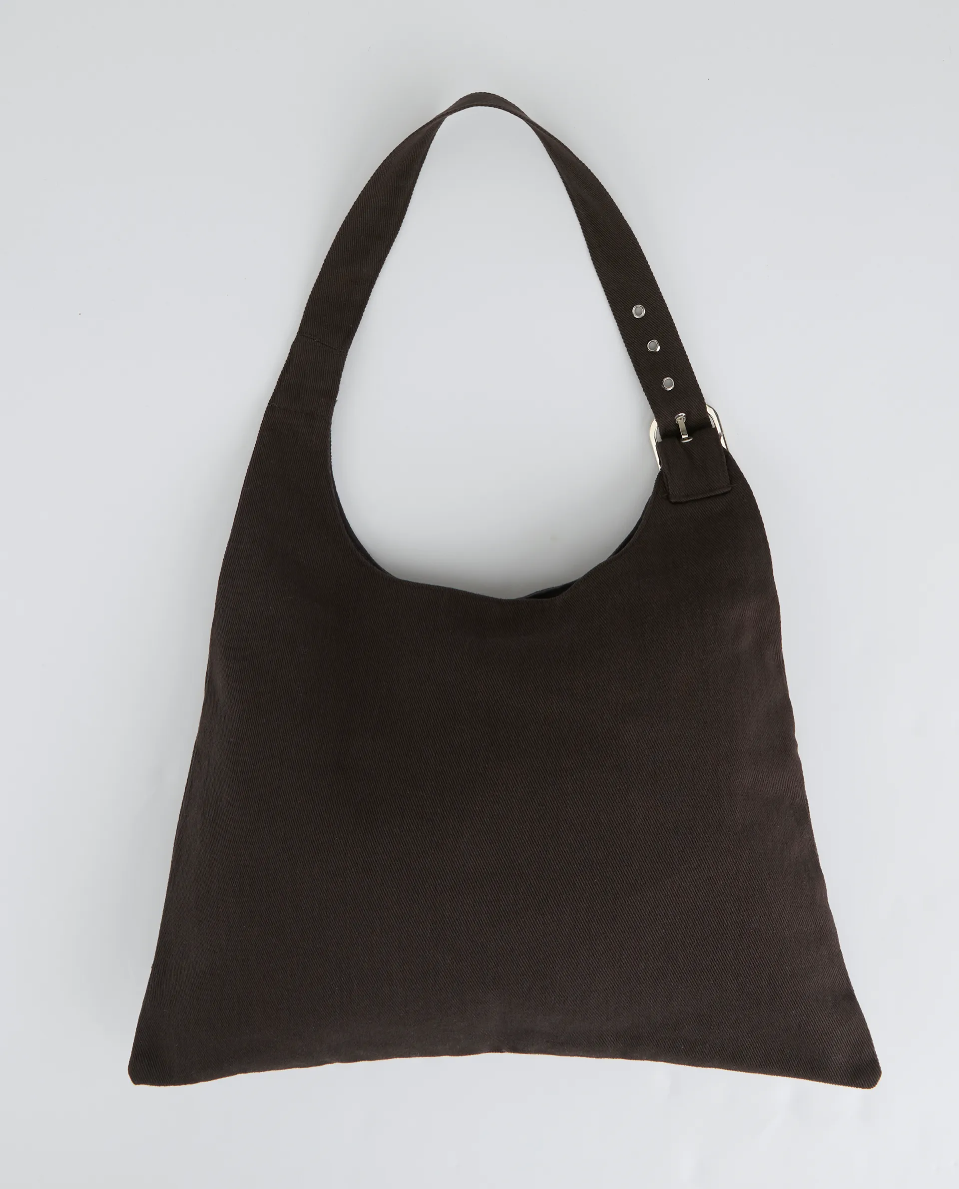 Buckle Shoulder Bag - Coffee Bean