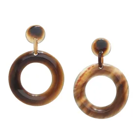 Chunky Horn Hoop Earring