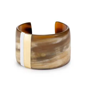 Horn Cuff With Lacquer