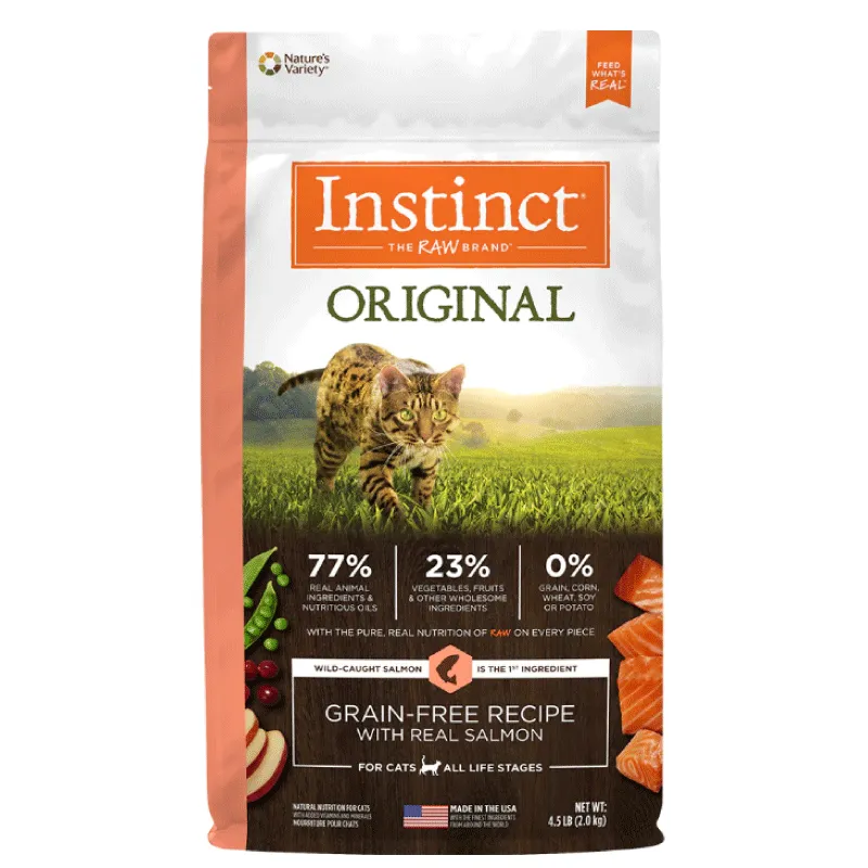 Instinct Salmón Gato | Alimento natural y nutritivo para felinos