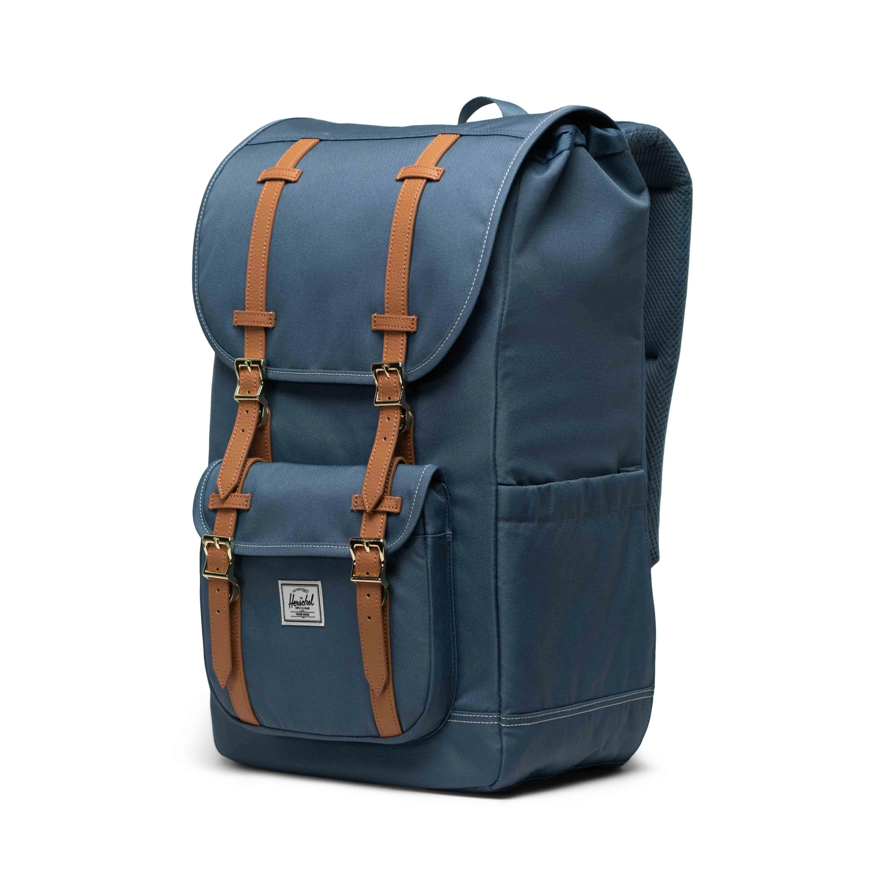 Mochila Herschel Little America Blue Mirage/White Stitch