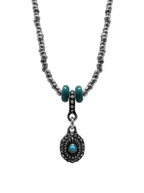 Necklace Turquoise Stone Teardrop Choker Style