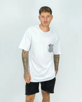 Oversized Ibiza Pocket Tee - Blanco