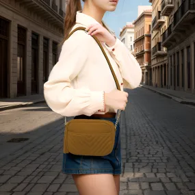 SALE! Mustard Chic Faux Leather NGIL Crossbody Bag