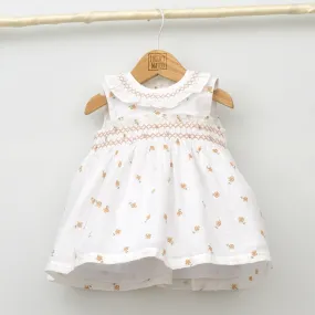 Vestido bebé Carla punto Smock